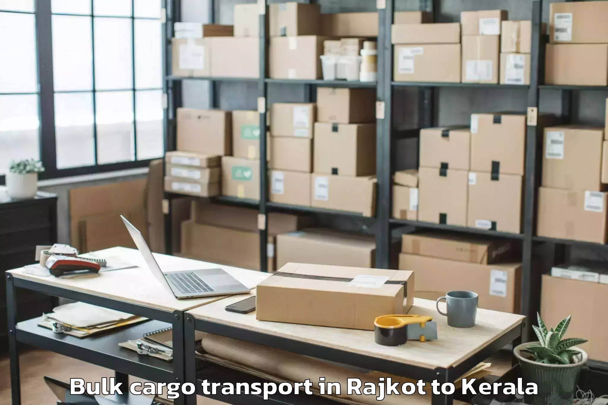 Reliable Rajkot to Ottappalam Bulk Cargo Transport